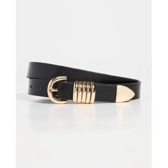 Good American Gold Rings in Black 001 XXSmall/XSmall New Womens Vegan - Picture 1 of 9